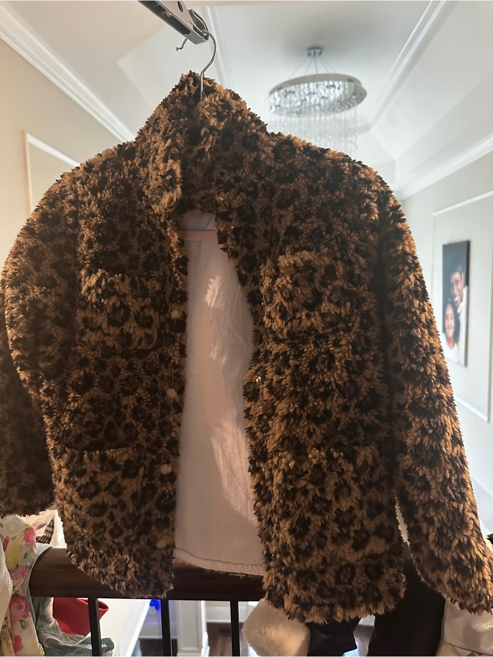 Crewcuts Brown Leopard Teddy Jacket
